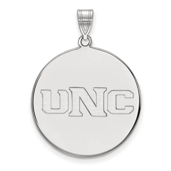 Sterling Silver Rhodiumplated University of Northern Colorado UNC Extra Large Disc Pendant TreasureFineJewelers Necklaces Sterling Silver Rhodiumplated University of Northern Colorado UNC Extra Large Disc Pendant TreasureFineJewelers Necklaces