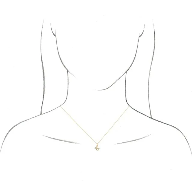 TreasureFineJewelers 14K White Gold 03 CTW Natural Diamond Petite Initial Y 1618 Necklace Necklaces