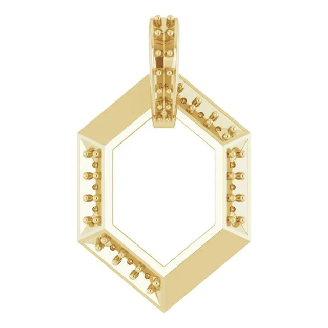 TreasureFineJewelers 14K Yellow Gold 4Stone Groups Family 1618 Necklace Mounting Necklaces TreasureFineJewelers 14K Yellow Gold 4Stone Groups Family 1618 Necklace Mounting Necklaces