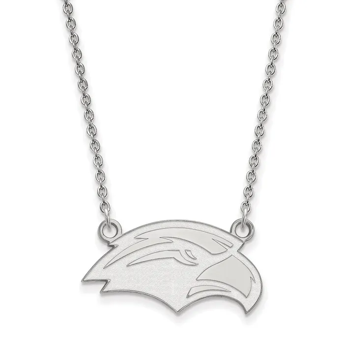 TreasureFineJewelers Necklaces 10K White Gold University of Southern Mississippi Small Pendant with Necklace TreasureFineJewelers Necklaces 10K White Gold University of Southern Mississippi Small Pendant with Necklace