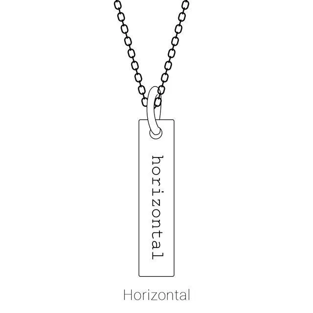 TreasureFineJewelers Necklaces 14K Rose Gold Natural Emerald Family Engravable Bar Pendant
