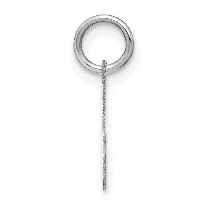 TreasureFineJewelers Necklaces 14k White Gold Letter G Initial Pendant