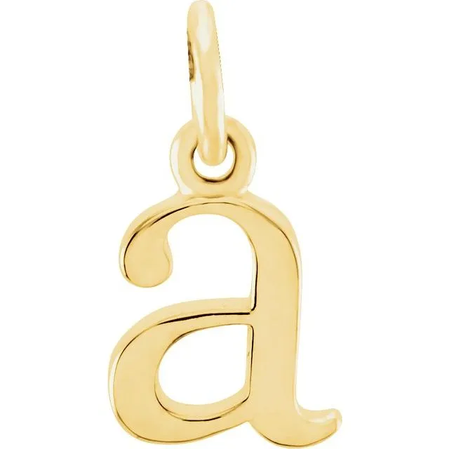 TreasureFineJewelers Necklaces 14K Yellow Gold Lowercase Initial A Pendant TreasureFineJewelers Necklaces 14K Yellow Gold Lowercase Initial A Pendant