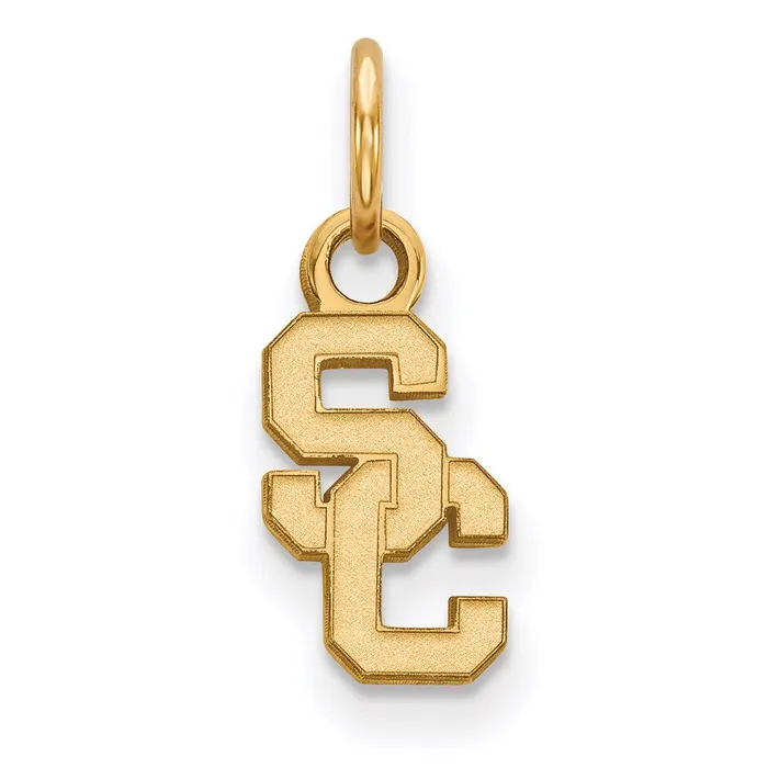 TreasureFineJewelers Necklaces Sterling Silver Goldplated University of Southern California SC Extra Small Pendant TreasureFineJewelers Necklaces Sterling Silver Goldplated University of Southern California SC Extra Small Pendant