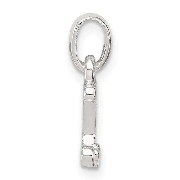 TreasureFineJewelers Necklaces Sterling Silver Letter J with Enamel Pendant