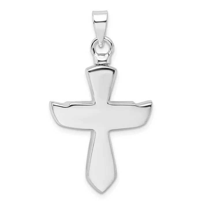 TreasureFineJewelers Sterling Silver Rhodiumplated Antiqued Cross wHeart Ash HolderPenda Necklaces