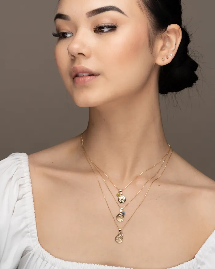 Libra Zodiac Necklace ERIJEWELRY Necklaces