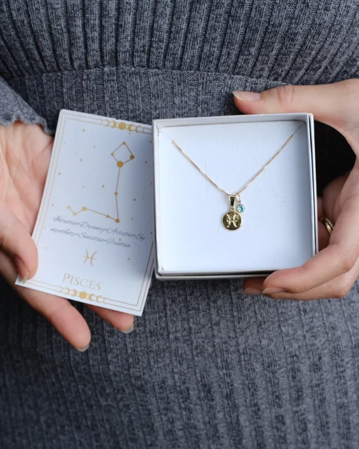 Libra Zodiac Necklace ERIJEWELRY Necklaces