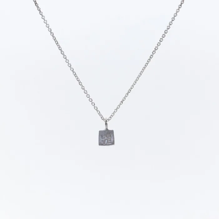 Love Single Cube Necklace Andrea Waines Necklaces