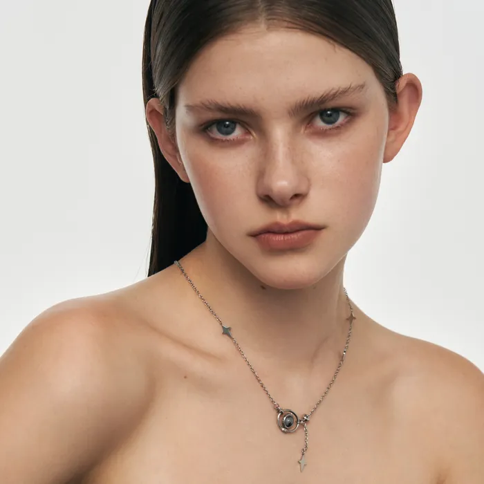 Necklaces Blackheadshop Planet Calling Orbiting Star Necklace Necklaces Blackheadshop Planet Calling Orbiting Star Necklace