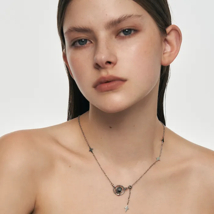 Necklaces Blackheadshop Planet Calling Orbiting Star Necklace Necklaces Blackheadshop Planet Calling Orbiting Star Necklace