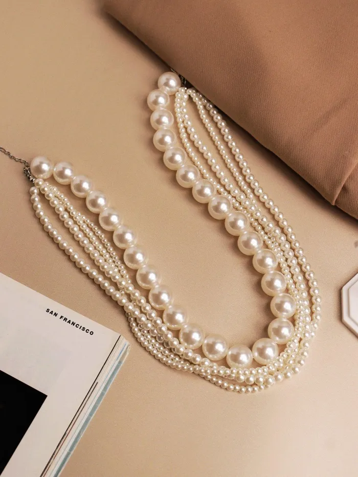 Necklaces Curio Cottage The Pearl Story Ivory Pearl Elegance Necklace Necklaces Curio Cottage The Pearl Story Ivory Pearl Elegance Necklace