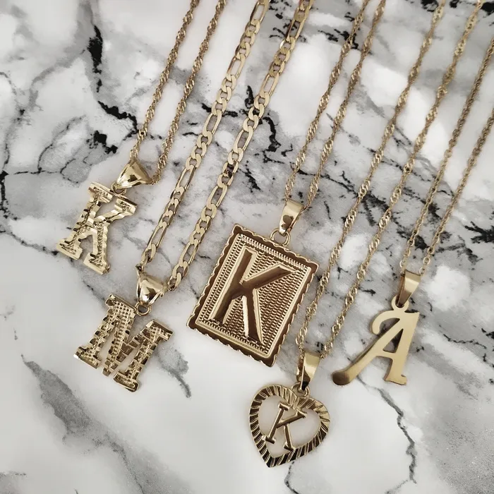 Noble Initial Tablet Necklace KHLOE JEWELS Necklaces