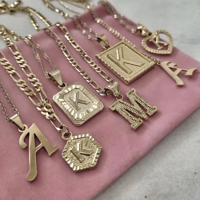 Noble Initial Tablet Necklace KHLOE JEWELS Necklaces