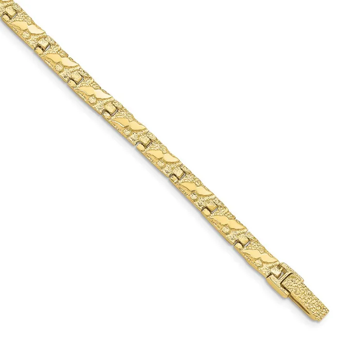 10k 60mm NUGGET BraceletWBC10N68 WB Choice Jewelry Bracelets