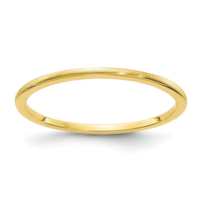10K Gold 12mm Half Round Satin Stackable Band1STK24120Y4WBC WB Choice Jewelry Rings 10K Gold 12mm Half Round Satin Stackable Band1STK24120Y4WBC WB Choice Jewelry Rings