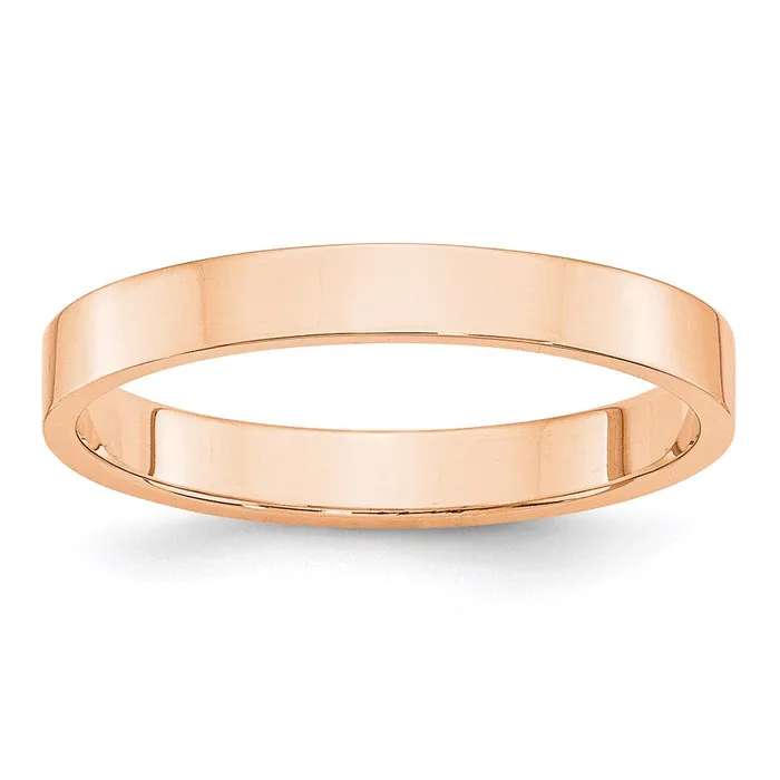 10k Rose Gold 3mm LTW Flat Band Size 41RFLL0304WBC WB Choice Jewelry Rings 10k Rose Gold 3mm LTW Flat Band Size 41RFLL0304WBC WB Choice Jewelry Rings