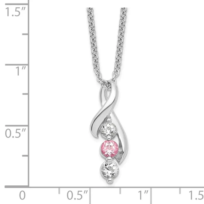 10kw Survivor Clear Pink Swarovski Topaz Jen w2in ext NecklaceWBC10SV238W16 WB Choice Jewelry Necklaces 10kw Survivor Clear Pink Swarovski Topaz Jen w2in ext NecklaceWBC10SV238W16 WB Choice Jewelry Necklaces