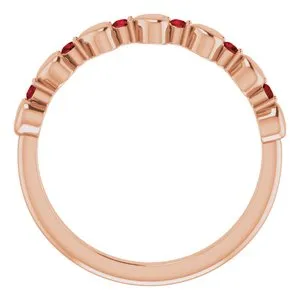 14K Rose Mozambique Garnet Stackable Heart Ring 71999617PSTWBC WB Choice Jewelry Rings 14K Rose Mozambique Garnet Stackable Heart Ring 71999617PSTWBC WB Choice Jewelry Rings