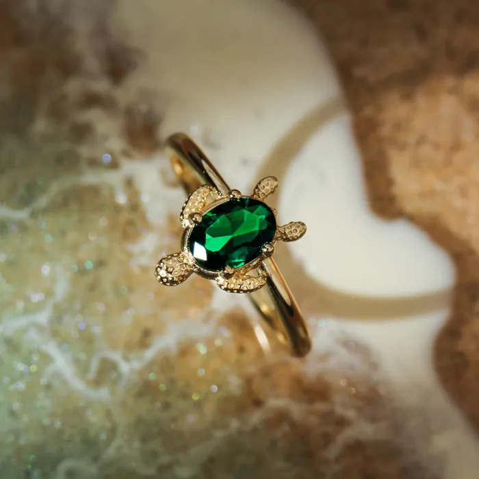 faithbraceletco Follow The True Light Sea Turtle Ring Rings