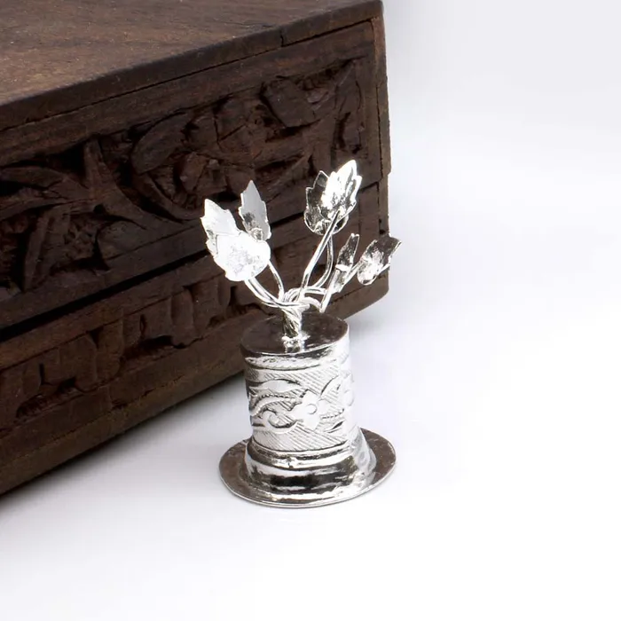 Necklaces Karizma Jewels Pure Silver Pot Plant Tree Gift utensil