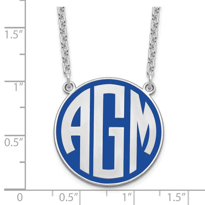 Necklaces SSGoldplated Epoxied Block Letter Circle Monogram NecklaceWBCXNA592SS WB Choice Jewelry Necklaces SSGoldplated Epoxied Block Letter Circle Monogram NecklaceWBCXNA592SS WB Choice Jewelry