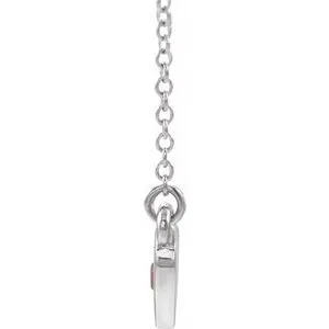 Necklaces WB Choice Jewelry 14K White Pink Tourmaline Heart 16 Necklace 8633560048PSTWBC Necklaces WB Choice Jewelry 14K White Pink Tourmaline Heart 16 Necklace 8633560048PSTWBC