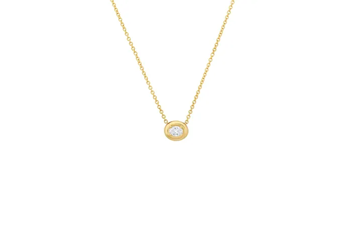 Oval Diamond Cloud Necklace Shylee Rose Jewelry Necklaces
