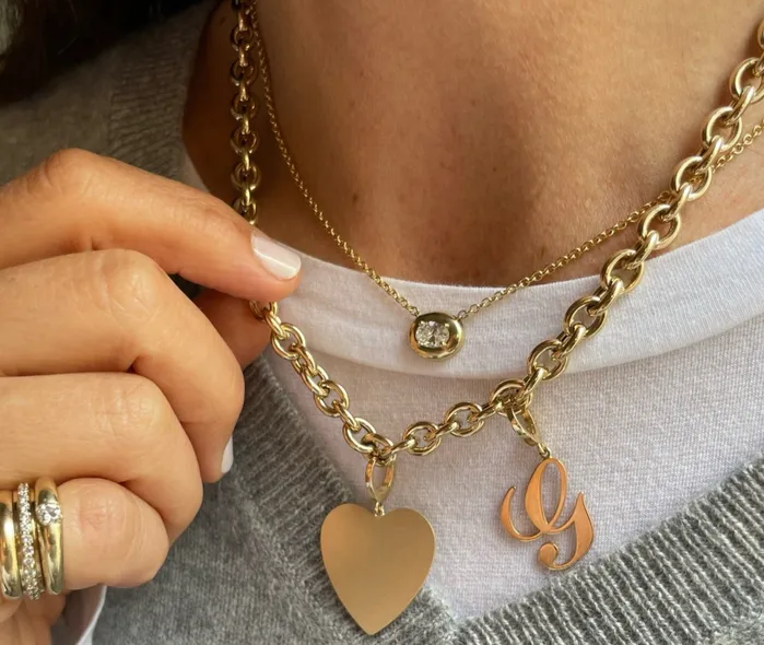 Oval Diamond Cloud Necklace Shylee Rose Jewelry Necklaces