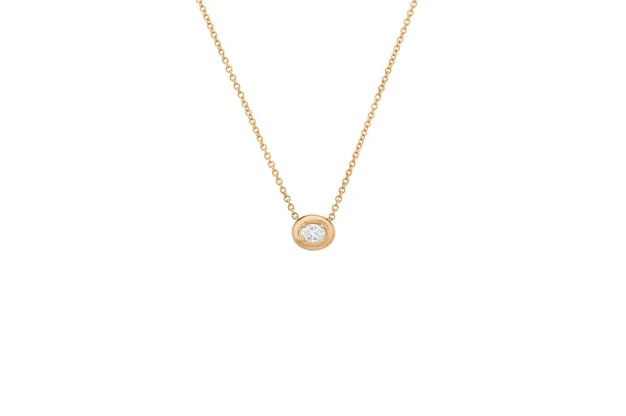 Oval Diamond Cloud Necklace Shylee Rose Jewelry Necklaces