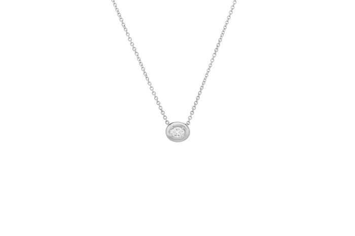 Oval Diamond Cloud Necklace Shylee Rose Jewelry Necklaces
