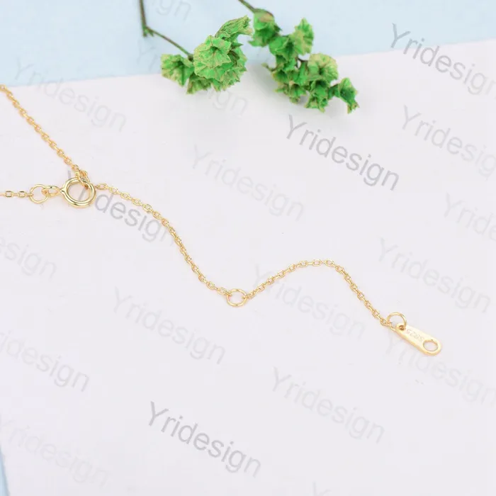 PENFINE Dainty 5mm round moss agate pendant necklace 16ch solid rose gold green agate necklace Minimalist silver pendant handmade engagement Gift Necklaces PENFINE Dainty 5mm round moss agate pendant necklace 16ch solid rose gold green agate necklace Minimalist silver pendant handmade engagement Gift Necklaces