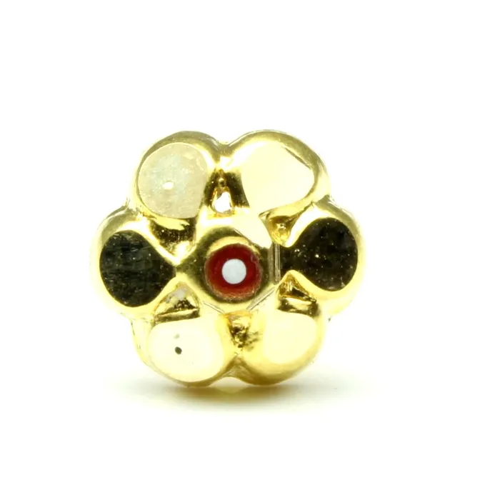 Rings Karizma Jewels Real Gold Nose stud 14K Ethnic Indian piercing nose ring Push Pin