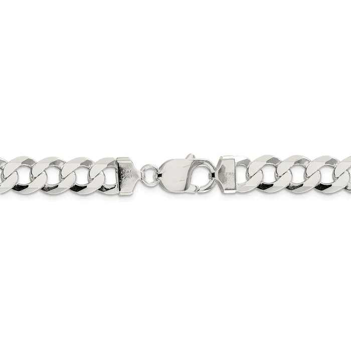 Rings WB Choice Jewelry Sterling Silver 975mm Flat Curb ChainWBCQLB2508 Rings WB Choice Jewelry Sterling Silver 975mm Flat Curb ChainWBCQLB2508