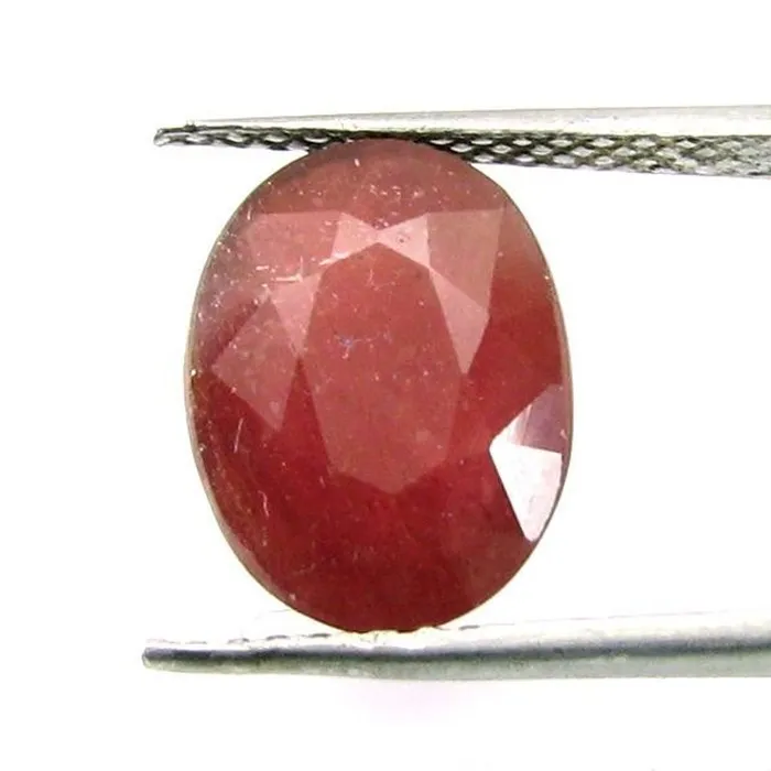 Shinny 65Ct Natural Ruby Manik Oval Cut Gemstone for Sun Karizma Jewels Necklaces Shinny 65Ct Natural Ruby Manik Oval Cut Gemstone for Sun Karizma Jewels Necklaces