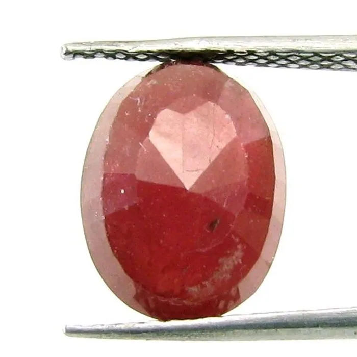 Shinny 65Ct Natural Ruby Manik Oval Cut Gemstone for Sun Karizma Jewels Necklaces Shinny 65Ct Natural Ruby Manik Oval Cut Gemstone for Sun Karizma Jewels Necklaces