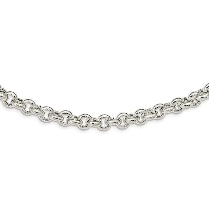 Sterling Silver Polished Fancy Rolo Link NecklaceWBCQG5357175 WB Choice Jewelry Necklaces Sterling Silver Polished Fancy Rolo Link NecklaceWBCQG5357175 WB Choice Jewelry Necklaces