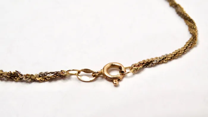 Vintage by Misty 1961 HeartShaped Engraved 14k Gold Locket Necklace With Emerald Flower Motif Necklaces