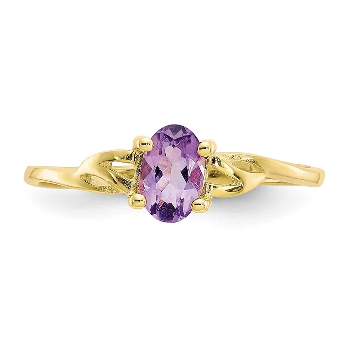 WB Choice Jewelry 10k Polished Geniune Amethyst Birthstone RingWBC10XBR131 Rings WB Choice Jewelry 10k Polished Geniune Amethyst Birthstone RingWBC10XBR131 Rings