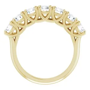 WB Choice Jewelry 14K Yellow 41 mm Round SevenStone Anniversary Band Mounting 12282960011PSTWBC Rings WB Choice Jewelry 14K Yellow 41 mm Round SevenStone Anniversary Band Mounting 12282960011PSTWBC Rings