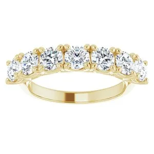 WB Choice Jewelry 14K Yellow 41 mm Round SevenStone Anniversary Band Mounting 12282960011PSTWBC Rings WB Choice Jewelry 14K Yellow 41 mm Round SevenStone Anniversary Band Mounting 12282960011PSTWBC Rings