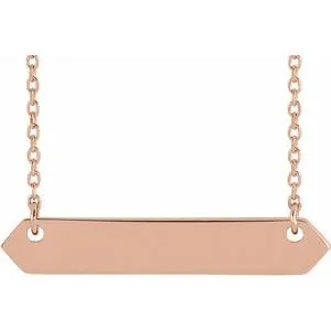 WB Choice Jewelry Necklaces 14K Rose 33x6 mm Geometric 1618 Necklace86557602PSTWBC WB Choice Jewelry Necklaces 14K Rose 33x6 mm Geometric 1618 Necklace86557602PSTWBC