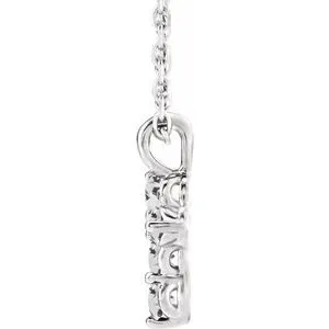WB Choice Jewelry Necklaces Platinum White Sapphire Cross 1618 NecklaceR42363698PSTWBC WB Choice Jewelry Necklaces Platinum White Sapphire Cross 1618 NecklaceR42363698PSTWBC
