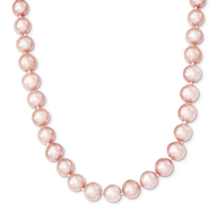 WB Choice Jewelry Necklaces Sterling Silver Rhplated 910mm Pink FW Cultured Pearl NecklaceWBCQH476124 WB Choice Jewelry Necklaces Sterling Silver Rhplated 910mm Pink FW Cultured Pearl NecklaceWBCQH476124
