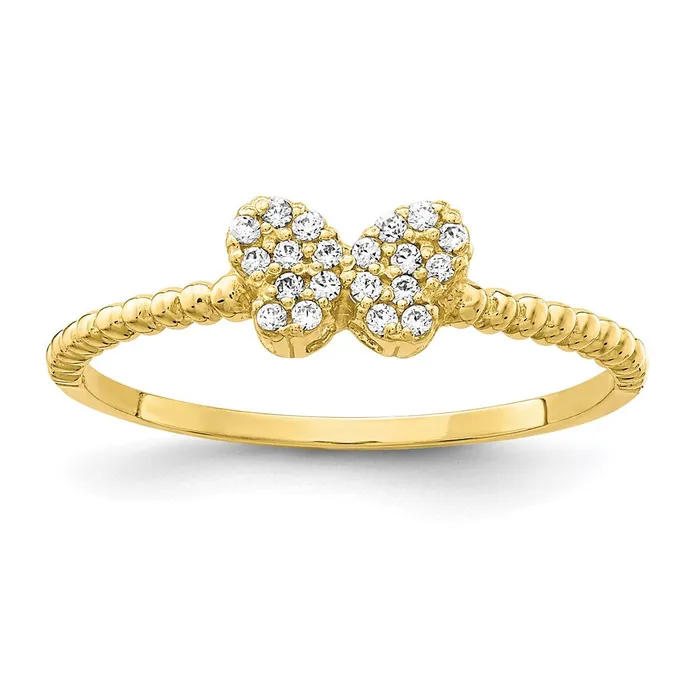 WB Choice Jewelry Rings 10K Butterfly CZ RingWBC10C1403