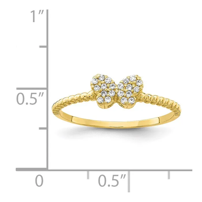 WB Choice Jewelry Rings 10K Butterfly CZ RingWBC10C1403 WB Choice Jewelry Rings 10K Butterfly CZ RingWBC10C1403