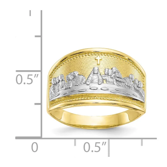 WB Choice Jewelry Rings 10k Rhodium Ladies Last Supper RingWBC10C1292 WB Choice Jewelry Rings 10k Rhodium Ladies Last Supper RingWBC10C1292
