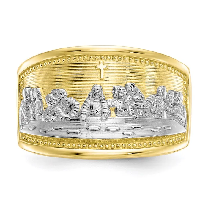 WB Choice Jewelry Rings 10k Rhodium Ladies Last Supper RingWBC10C1292 WB Choice Jewelry Rings 10k Rhodium Ladies Last Supper RingWBC10C1292