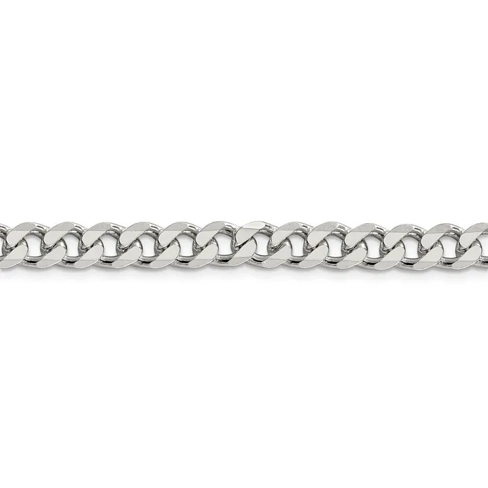 WB Choice Jewelry Rings Sterling Silver 7mm Pave Curb ChainWBCQCF1809 WB Choice Jewelry Rings Sterling Silver 7mm Pave Curb ChainWBCQCF1809