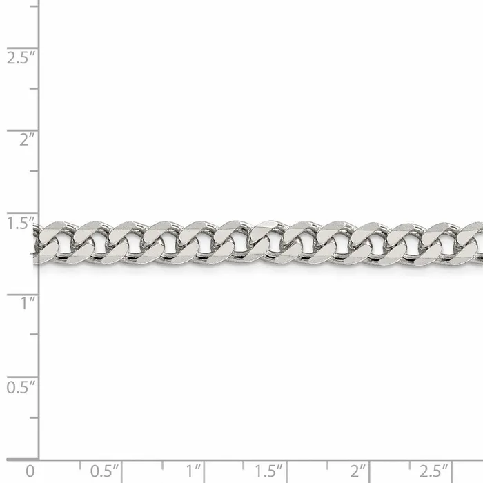 WB Choice Jewelry Rings Sterling Silver 7mm Pave Curb ChainWBCQCF1809 WB Choice Jewelry Rings Sterling Silver 7mm Pave Curb ChainWBCQCF1809